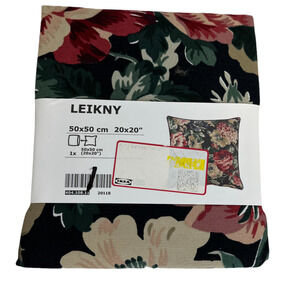 IKEA NWT Liekny Floral Pillow Cover